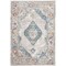 Safavieh Aria Power Loomed Small Rectangle Area RugBlue & Ivory 4 x 6 ft. ARA116A-4 - alternate 1